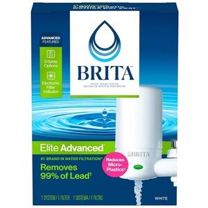 NEW! BRITA Faucet Mount System, Elite Advanced (White)
